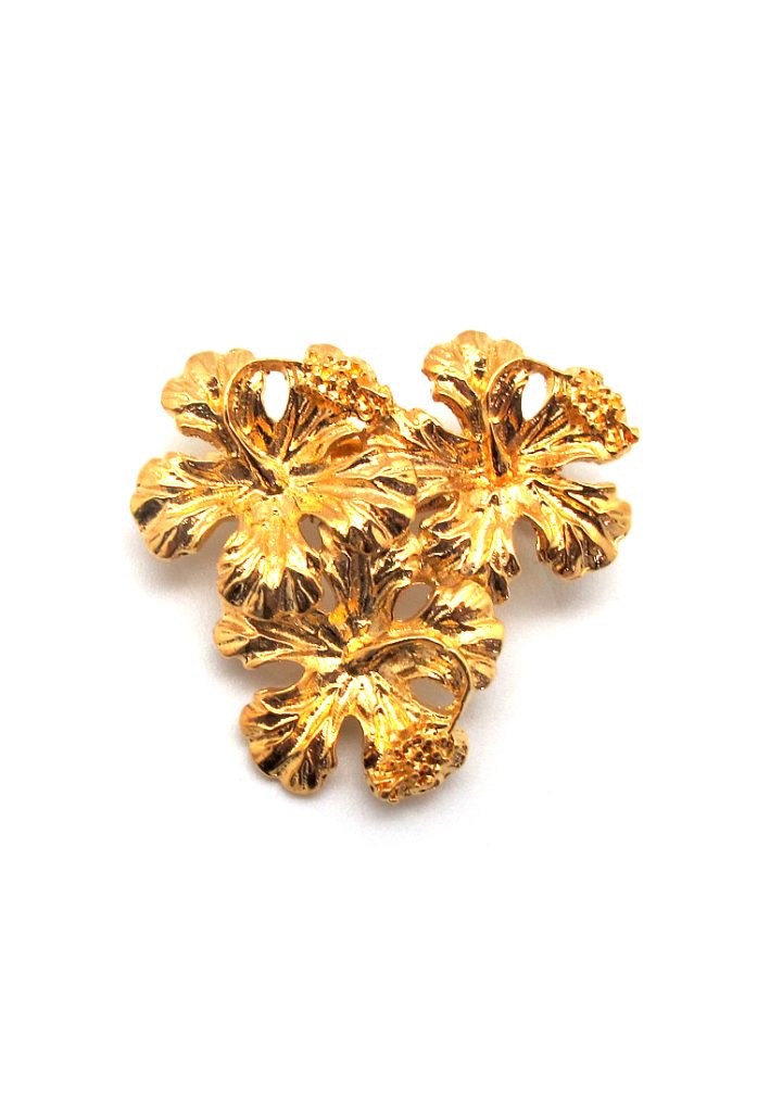 Brooch Bunga Raya Triple (S) - Paulini Heritage Craft