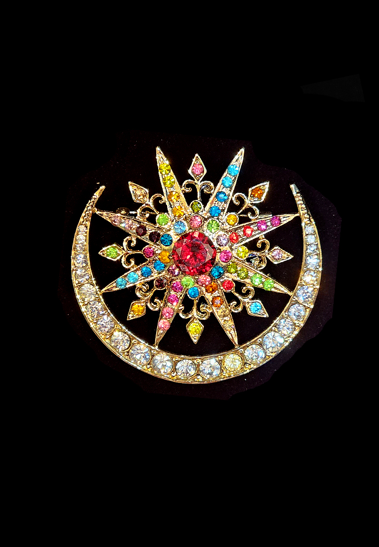 Brooch Zircon Mooncrest (G) Paulini Heritage Craft
